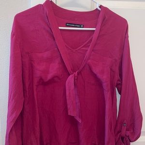 Maroon XS Abercrombie & Fitch Blouse
